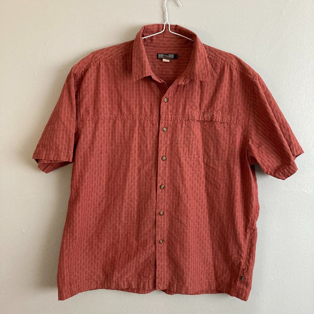 REI men’s Red Short Sleeve Shirt Size Large